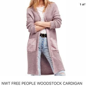 Free People Mauve Cardigan
